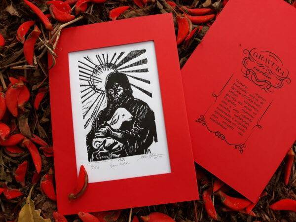 Bom Pastor 2018, xilografia, 12 x 8 cm - Image 5