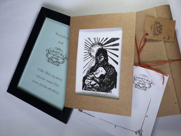 Bom Pastor 2018, xilografia, 12 x 8 cm - Image 3
