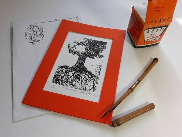 Enraizada 2018, xilografia, 12 x 8,2 cm - Image 4