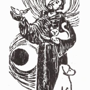 São Francisco 2018, xilografia, 13,5 x 9 cm