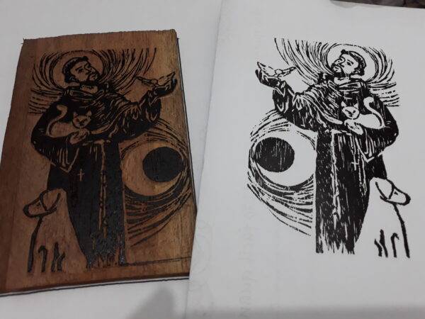 São Francisco 2018, xilografia, 13,5 x 9 cm - Image 5