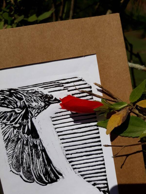 Livre 2018, xilografia, 11 x 8,3 cm - Image 4