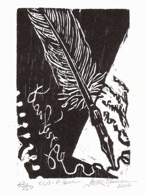 A pena_xilogravura_miniprint_1