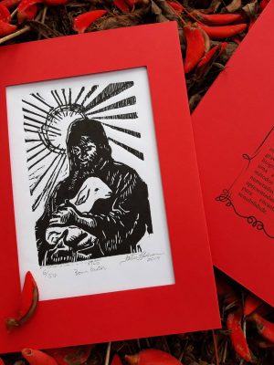 Bom pastor_xilogravura_miniprint_3
